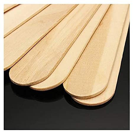 100Pcs Wood Wax Spatulas Waxing Applicator Sticks Wooden Wax