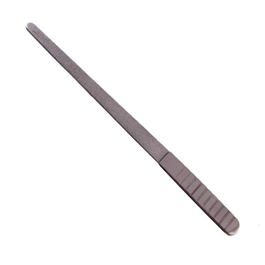 Hair Line Professional Medium Nickel Coated Nail Filer Tool for Manicure n Pedicure, Finger n Toe Nail Shaper for Shaping, Smoothing n Nail Art_15.5 cm_Silver