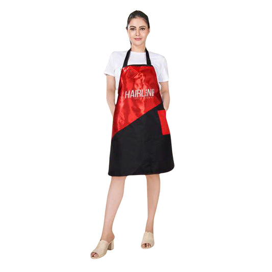 Hair Line Professional Self Apron for Salon, Beauty Parlour Hairdresser, Hair Stylist Beautician Cutting Styling Staff Apron With Tool Pockets_007