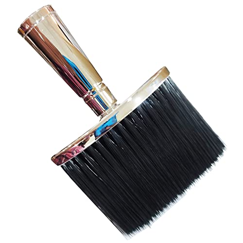 HHD015 Professional Soft Barber Neck Duster Brush Blow Dryer Hair Duster Cleaning Brush For Salon Use For Hair Cut Cleaning Cutting Tool Silver Hair Dusters Hair Line 21X13X3 CM Koki Story