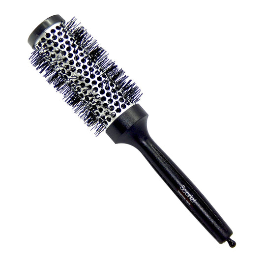 SHB010 Professional Medium Blow Dry Hot Curling Round Hair Styling Brush With Plastic Handle 32 mm Hot Curling Hair Brushes Scarlet Line Black n White Koki Story