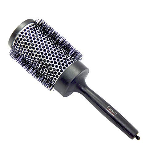 SHB012 Professional Extra Large Small Blow Dry Hot Curling Round Hair Styling Brush With Plastic Handle 53 mm Hot Curling Hair Brushes Scarlet Line Black n White Koki Story