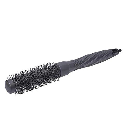 TPR025 Professional Extra Large Hot Curling Round Hair Brush, Ergonomic Handle n Detachable Sectioning Pin Hot Curl Brush for Styling_Grey (25 mm) Hot Curling Hair Brushes Scarlet Line 37X16X2.5 CM Koki Story